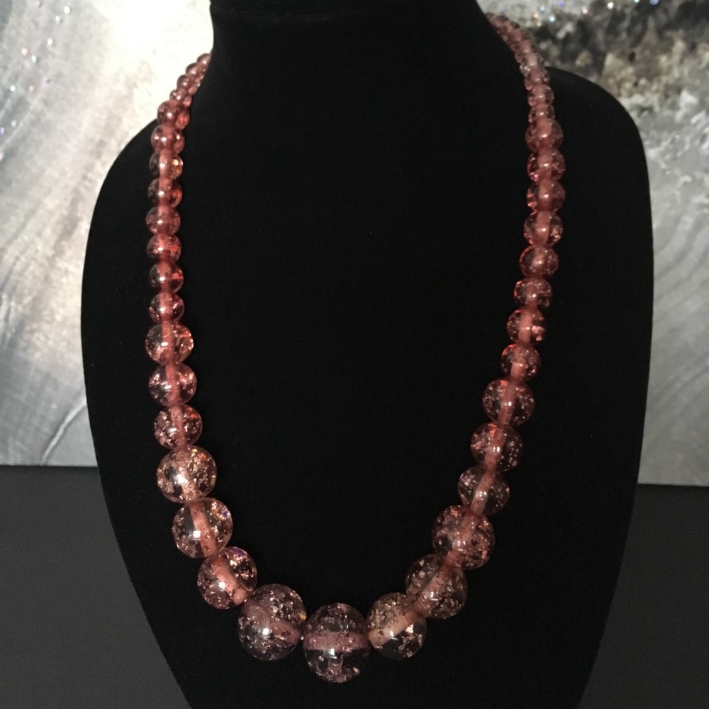 Vintage Lucite Bubble Necklace